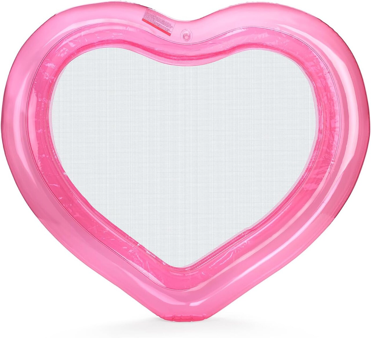 Original Clear Heart Water Hammock with Mesh Pool Float Perfect for Summer Pool Parties